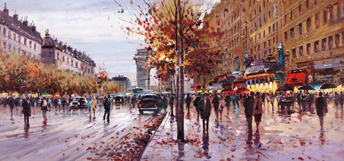 On the Champs Elysees by Henderson Cisz