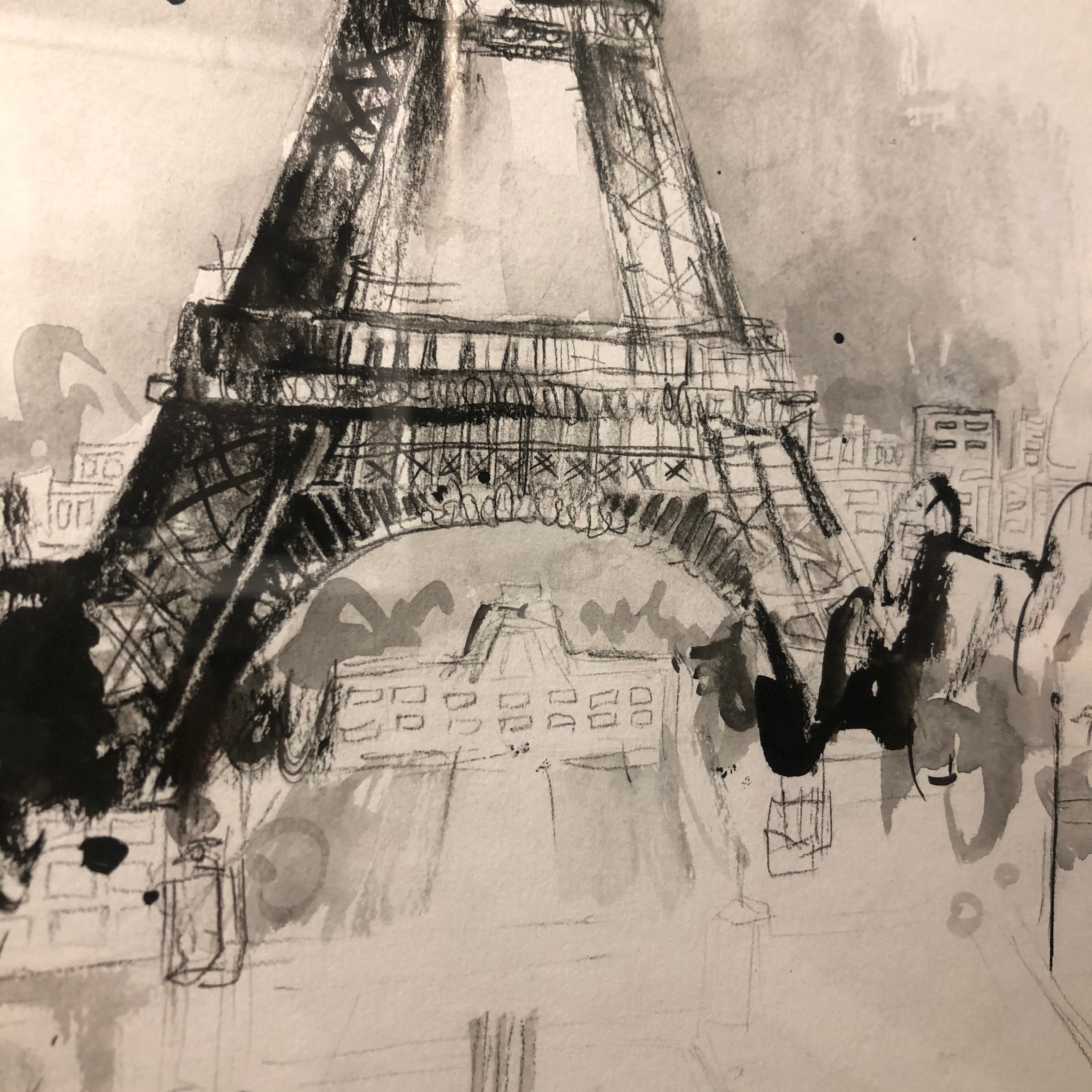 Eiffel Tower, Paris Sketch III by Anna Gammans