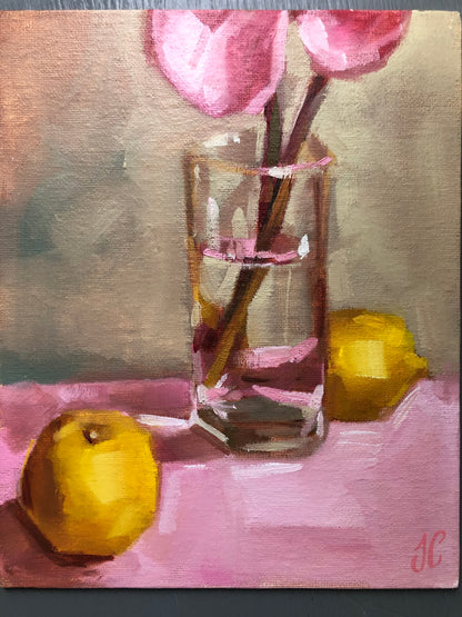Lemons and Flowers by Joss Clapson