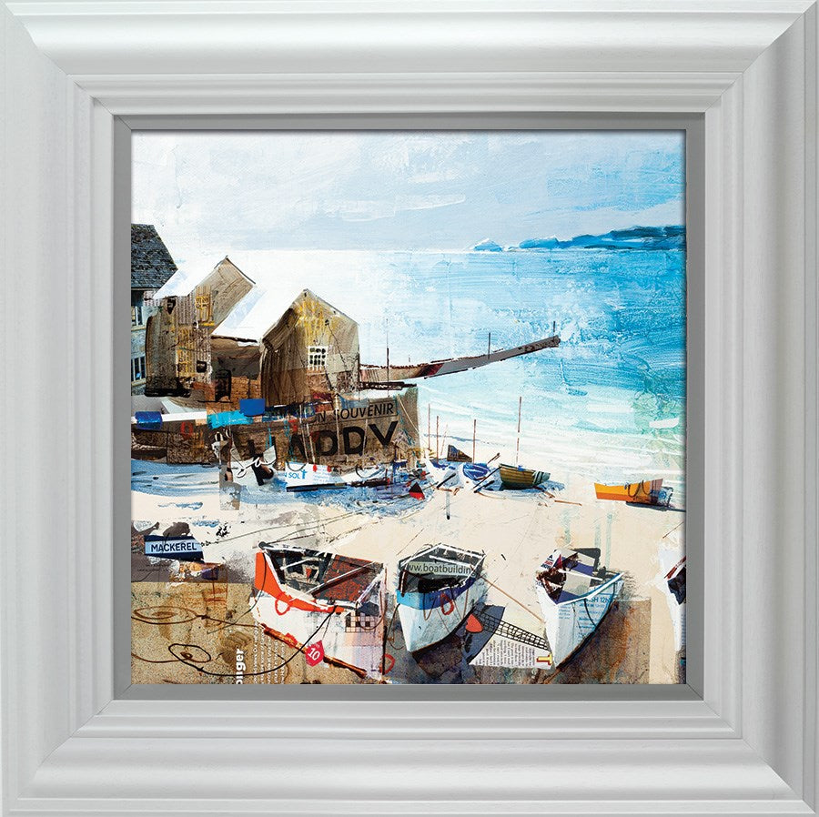 Reflections Sennen Cove by Tom Butler