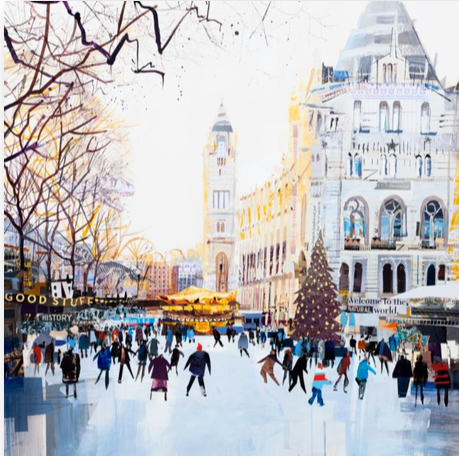 Festive Skaters, Natural History Museum by Tom Butler