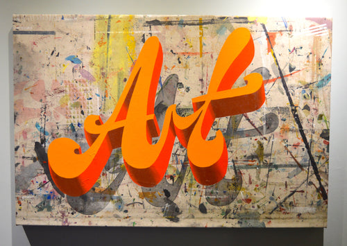 Art Canvas (orange) by Joel Poole
